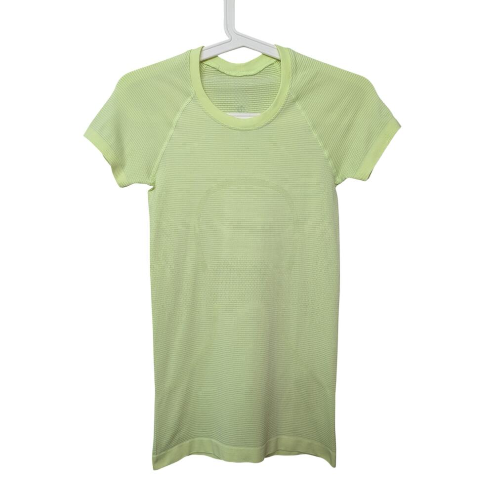 Lululemon swiftly neon yellow short sleeve top